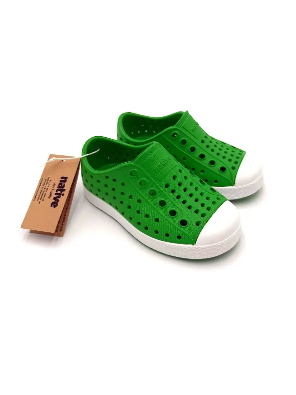 New! Native Jefferson Child Shoes - Grasshopper Green - c6 (toddler 6)